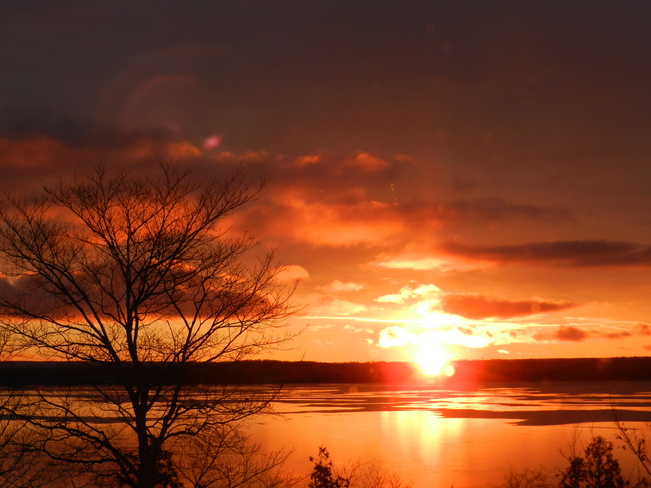 sunrise on Lake Kagawong Kagawong, Ontario Canada