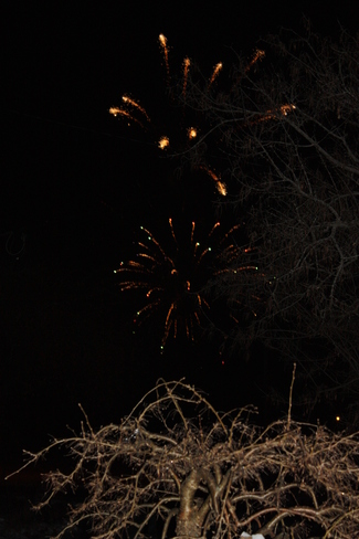 Fireworks in Fenelon Fenelon Falls, Ontario Canada