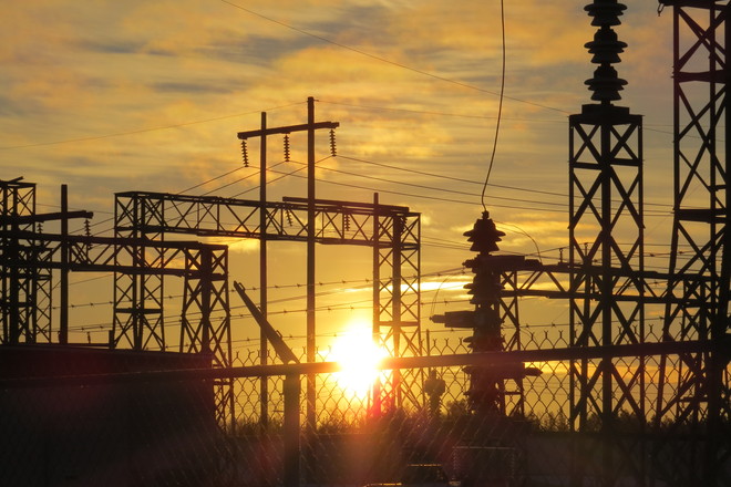 Power-full sunrise Timmins, Ontario Canada