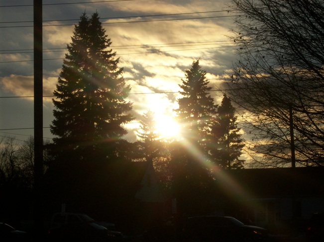 Loevly afternoon sun across from Sidney street Belleville, Ontario Canada