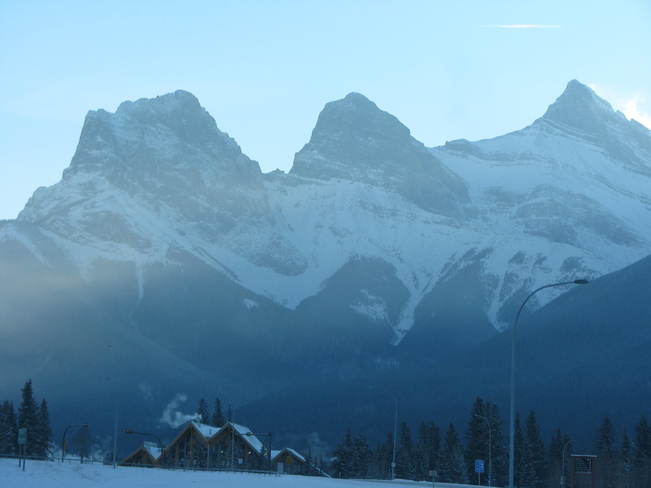 So cold you can see it Canmore, Alberta Canada