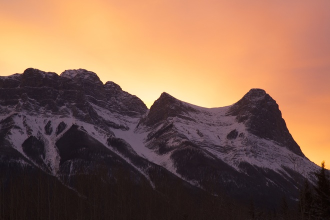 Ha Ling Peak sunset Canmore, Alberta Canada