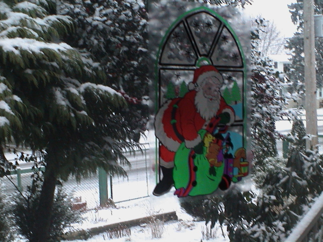 Christmas Decorations 1st snow Chilliwack, British Columbia Canada
