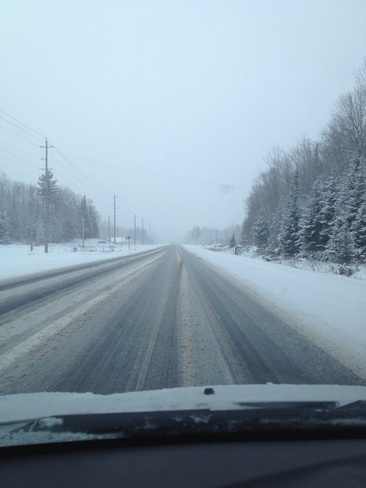 sloppy roads Bancroft, Ontario Canada