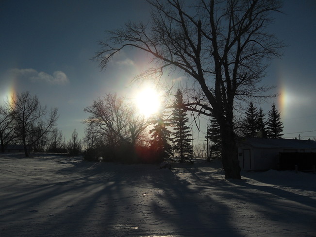 The sun Ormiston, Saskatchewan Canada