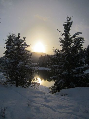 Winter glory. Slocan, British Columbia Canada
