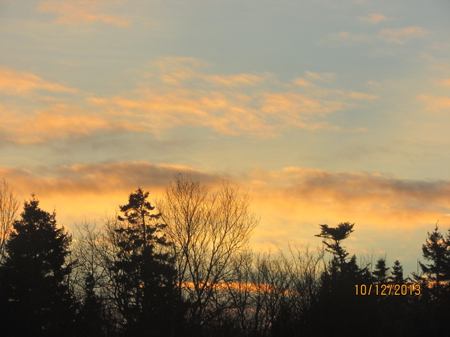 sun rise Joggins, Nova Scotia Canada