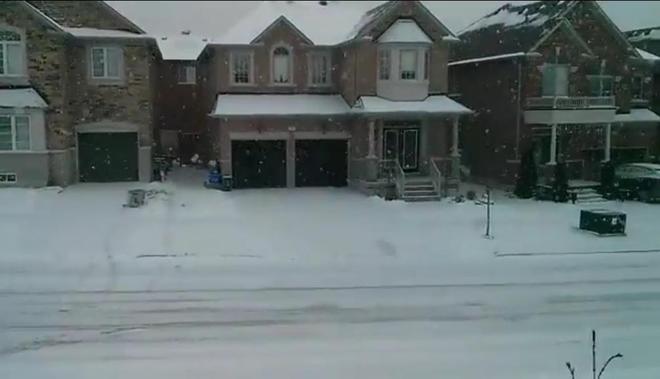 Snow Storm Stouffville, Ontario Canada