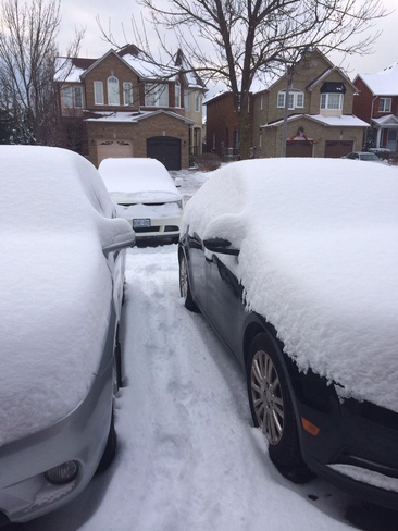 my car after the snow Pickering, Ontario Canada