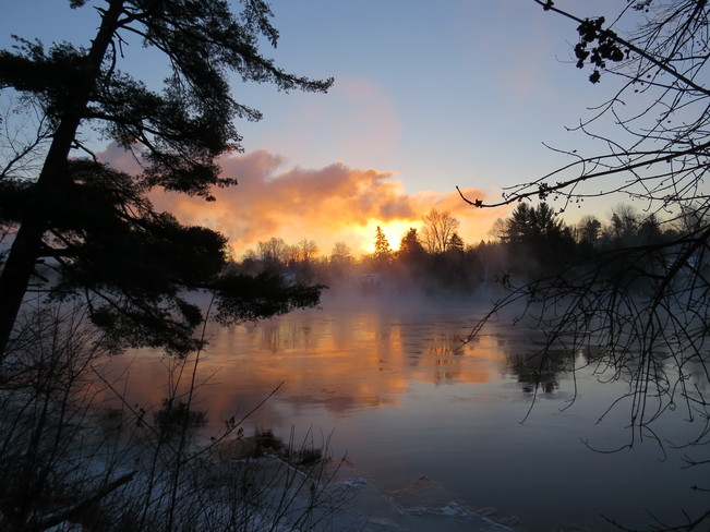 Sunrise on a Cold Morning Espanola, Ontario Canada