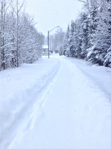 Walking in a winter wonderland Wikwemikong, Ontario Canada