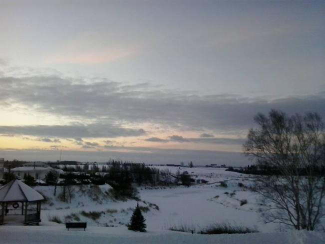 Winter Sunrise Canning, Nova Scotia Canada