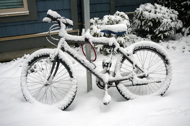 Snow Bike Cloverdale, British Columbia Canada