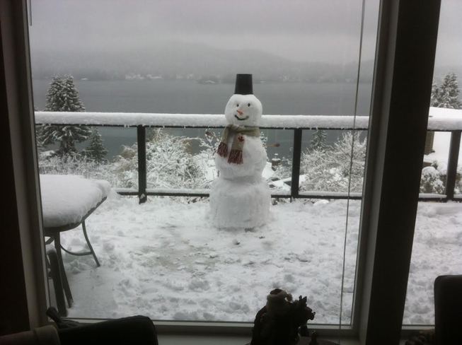 Snowman! Gibsons, British Columbia Canada