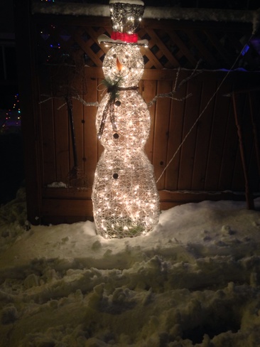 Mr. Snowman has snow:) Surrey, British Columbia Canada