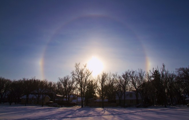 SunDogs in Sask. in Dec. Regina, Saskatchewan Canada