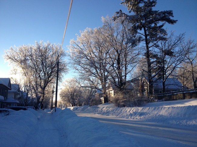 Winter morning in Midland Midland, Ontario Canada