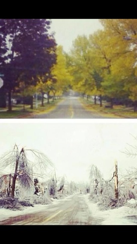 Then and Now Mayfield West, Ontario Canada