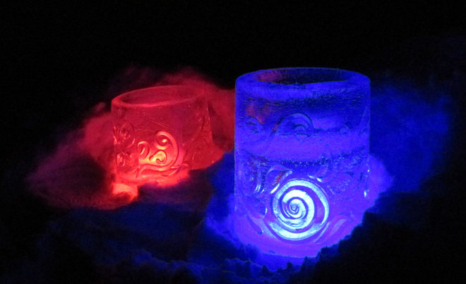 Ice Lanterns Vallican, British Columbia Canada
