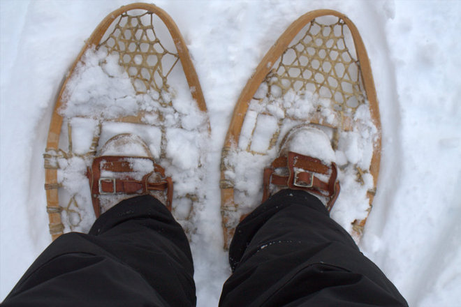 "going snowshoeing" Timmins, Ontario Canada