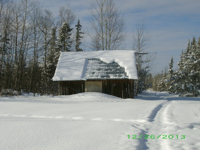 Snow Slide Kenabeek, Ontario Canada