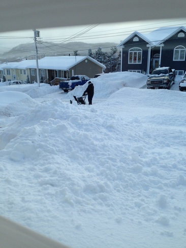 digging out yet again Clarenville-Shoal Harbour, Newfoundland and Labrador Canada
