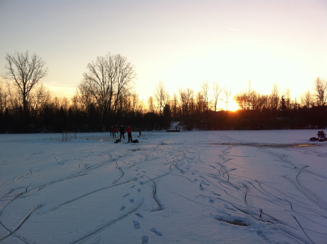 Beautiful spot for pond hockey London, Ontario Canada