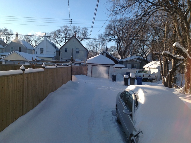 Very cold with windchill -41. Winnipeg, Manitoba Canada