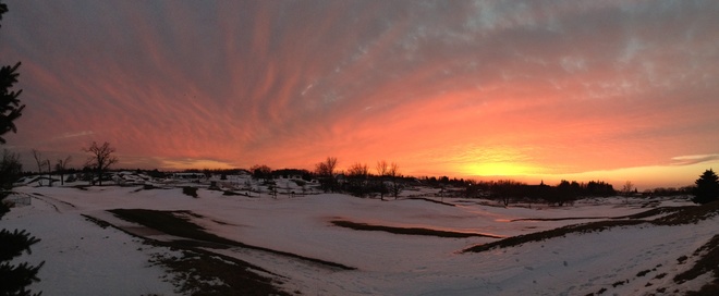 beautiful hamilton sunset Mount Hope, Ontario Canada