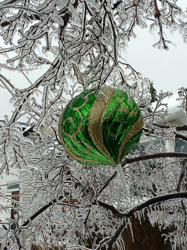 Christmas Decorations on Ice Scarborough, Ontario Canada