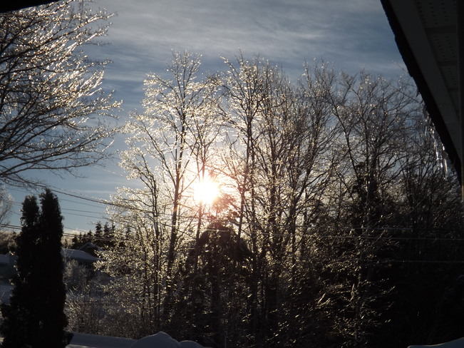 Yes Nova Scotia, There is a sun. New Minas, Nova Scotia Canada