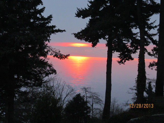 Sunset colours White Rock, British Columbia Canada