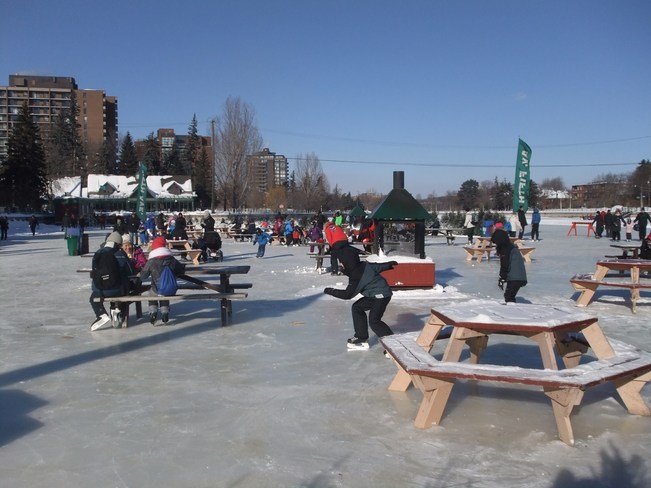 Cold day for a picnic! Ottawa, Ontario Canada