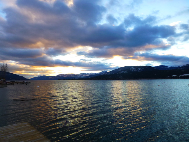 Beautiful Evening at the Okanagan Lake 