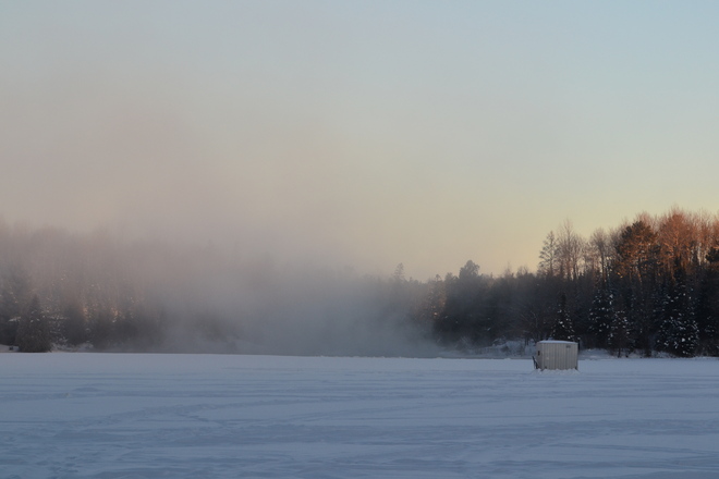 to cold for fishing Sturgeon Falls, Ontario Canada