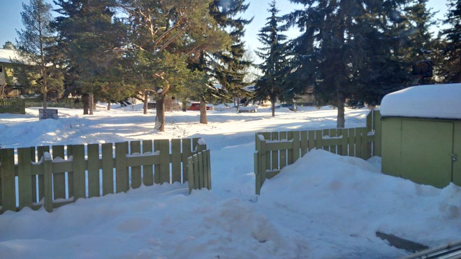 The beautiful cold winter weather, Fort Saskatchewan, Alberta Canada