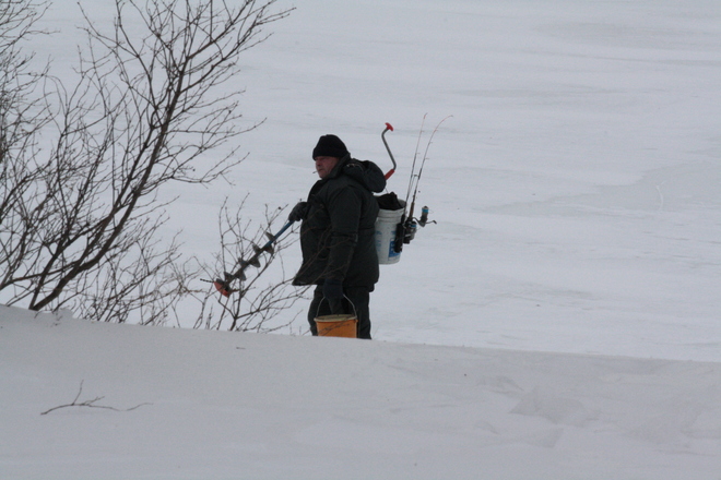 Let the winter fishing begin! Saint-Lambert, Quebec Canada