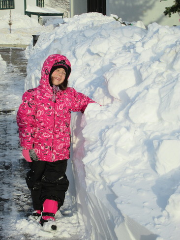 Isabella loving the snow! Bonavista, Newfoundland and Labrador Canada