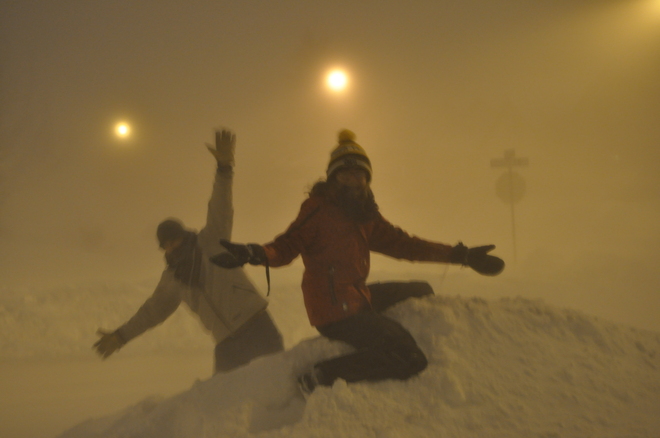 blizzard conditions Guelph, Ontario Canada