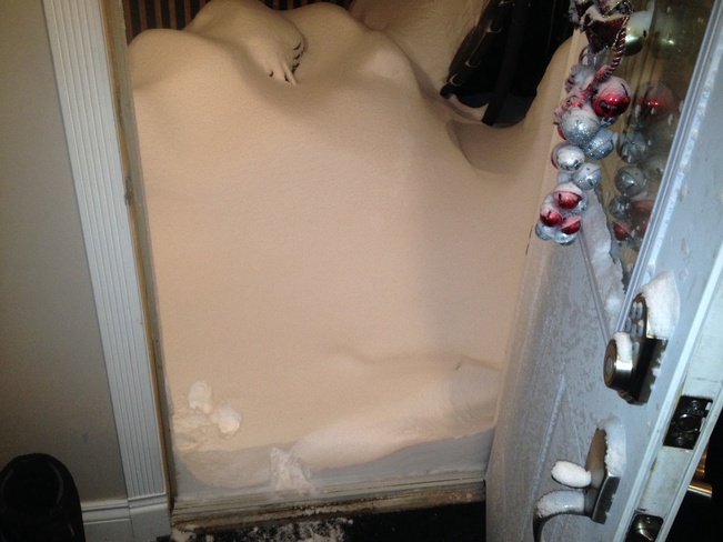 snow drift Ayton, Ontario Canada