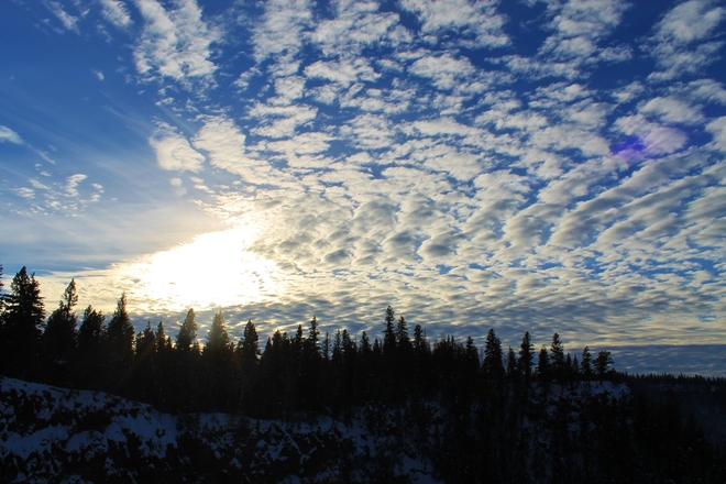 Dappled Winter Skies Savona, British Columbia Canada