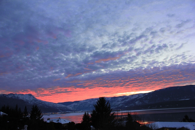 Sunset over Flyhills Salmon Arm, British Columbia Canada