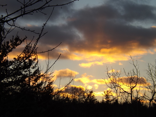 jan 8 sunset New Minas, Nova Scotia Canada