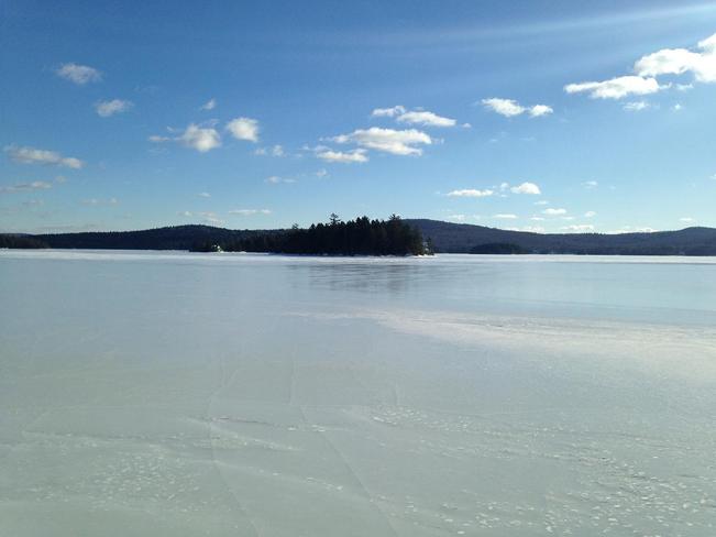 A Winter Day At Skiff Lake Nackawic, New Brunswick Canada