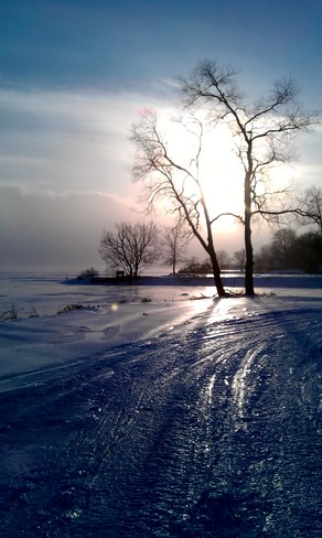 Icy Shoreline Trenton, Ontario Canada