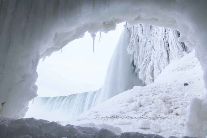 Frozen Horseshoe Niagara Falls, Ontario Canada