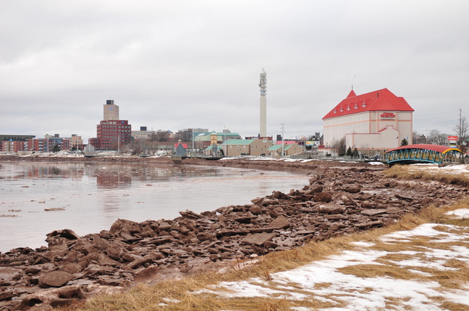 A photo of the Petitcodiac River Moncton, New Brunswick Canada