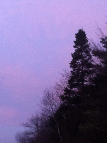 purple sky Halifax, Nova Scotia Canada