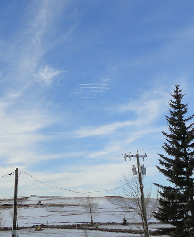 Lines in the sky Calgary, Alberta Canada