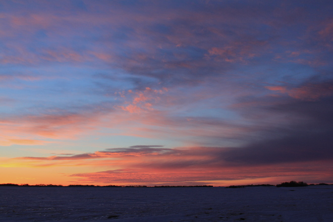 Sunday Sunset Dalmeny, Saskatchewan Canada
